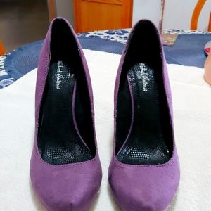 Michael Antonio Purple Faux Suede Pumps 8m